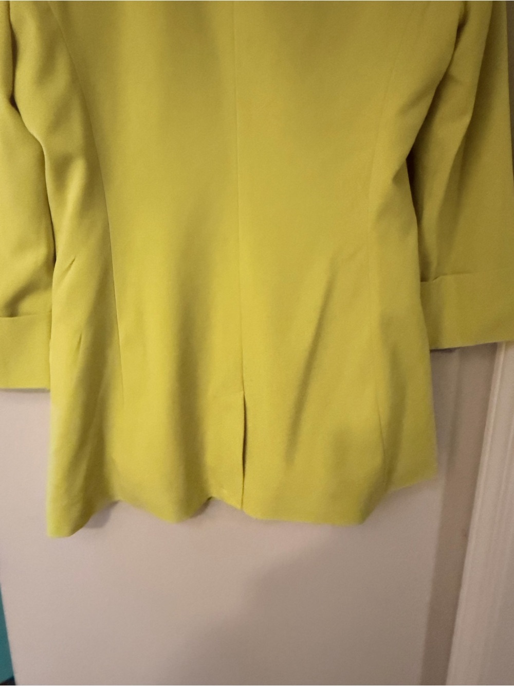 Violette Lemon Yellow Open-Front Blazer - Picture 5 of 5